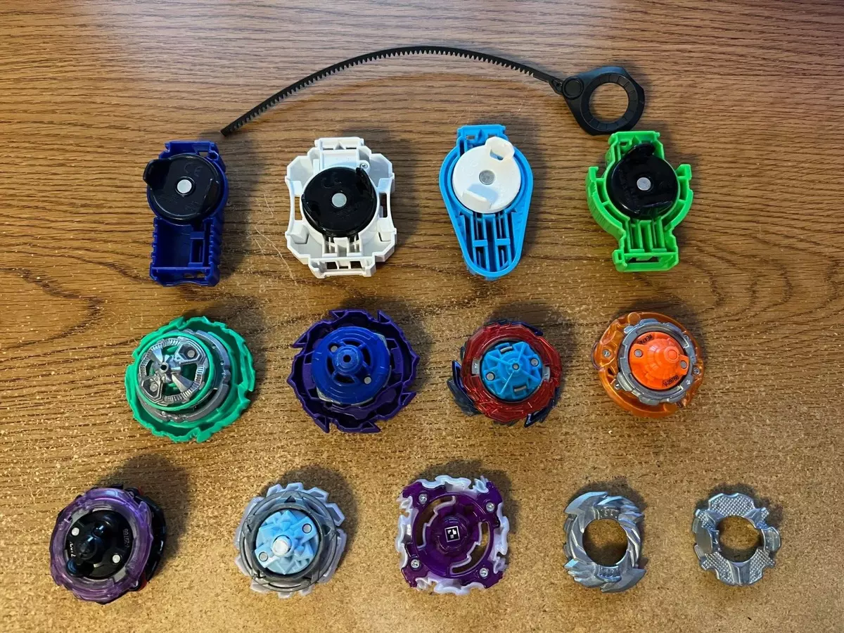 Beyblade Bey Blade ~ Lot of Various Beyblade-Launchers ~ Parts metal and  plastic