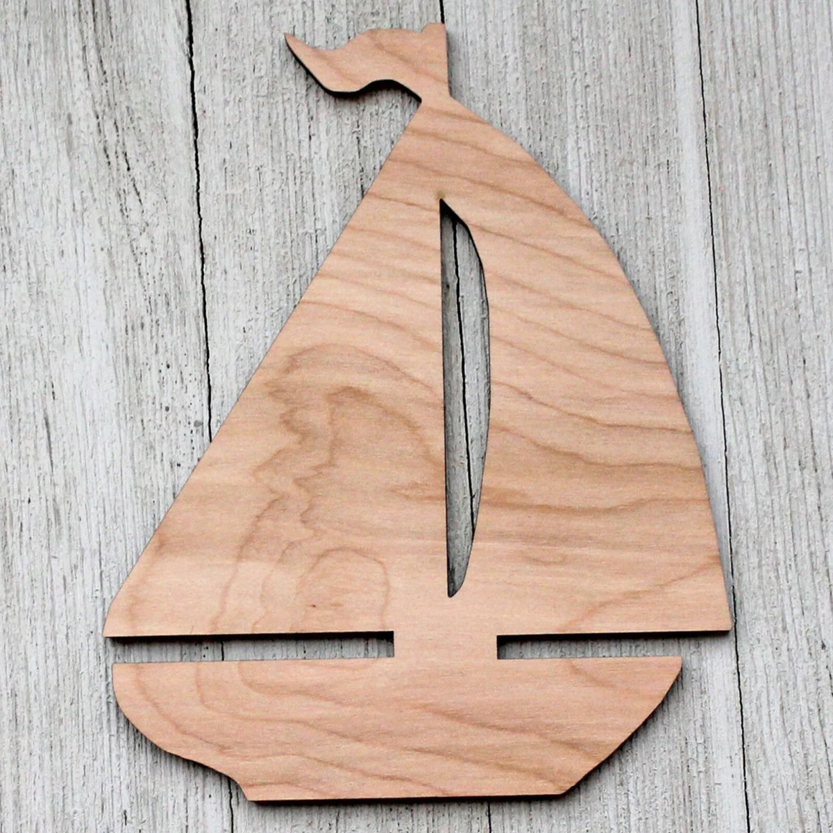 Sail Boat Ship Unfinished Wood Cutout Cut Out Shapes Painting