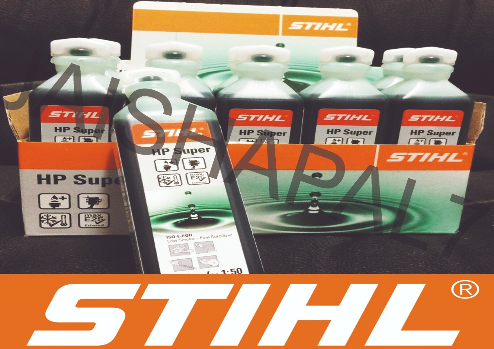 10 x 100ml GREEN STIHL HP SUPER 2 STROKE OIL PART SYNTHETIC 1 ONE SHOT