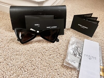 SAINT LAURENT SL 475 JERRY SHAPE 001 Shiny Black 58 mm CAT