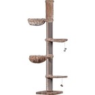 Premium XXL Kratzbaum Katzenbaum Kletterbaum Sisal Spielbaum 227 cm Cappuccino