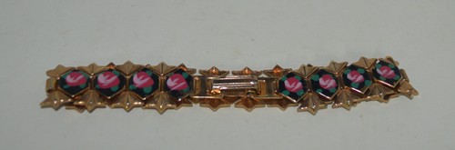 Chicago IL Gold Gliederarmband Rosen - Bild 3 von 3