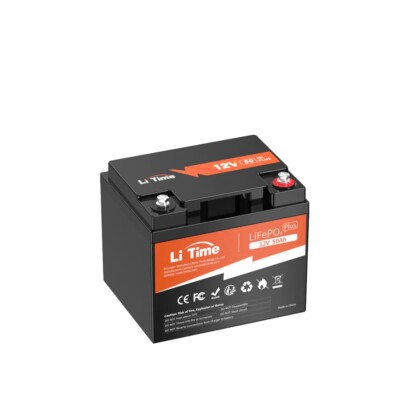 LiTime LiFePO4 12V 50Ah Lithium Akku  50A BMS für Solaranlage Wohnmobil