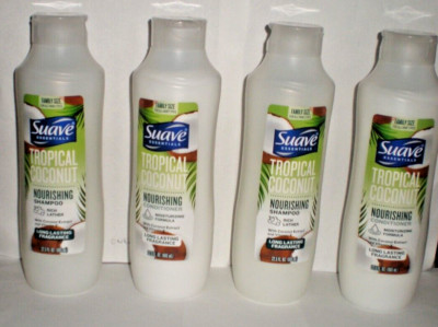 SUAVE ESSENTIALS TROPICAL COCONUT NOURISHING 2 SHAMPOO 2 CONDITIONER