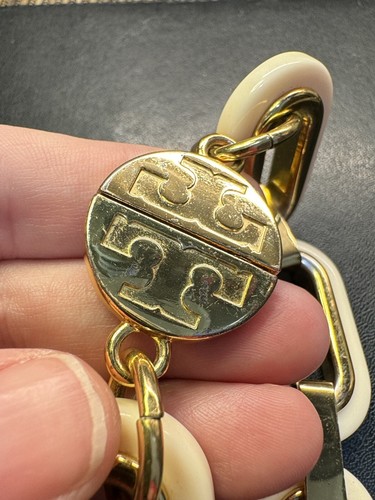 Tory Burch HEIDI Link Gold Logo Bracelet - Picture 2 of 5