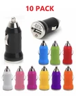 10x Color USB Car Cigarette Lighter DC Power Charger Adapter For iPhone X XS XR 