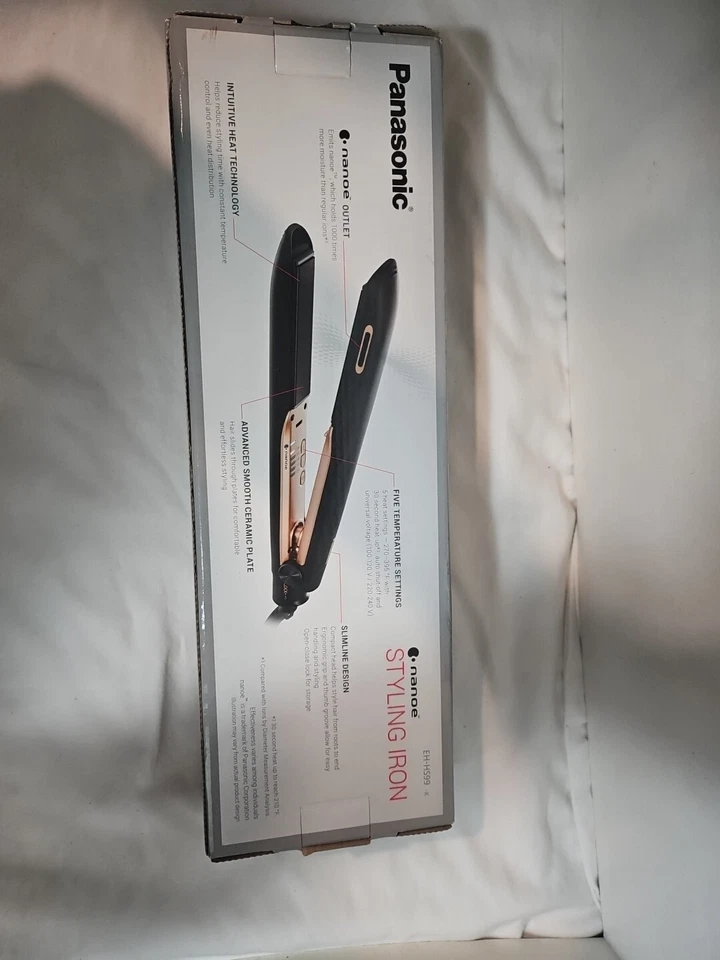 Plancha de pelo Panasonic Nanoe EH-HS99-K, plancha NUEVA CAJA ABIERTA  Foto 4 de 4