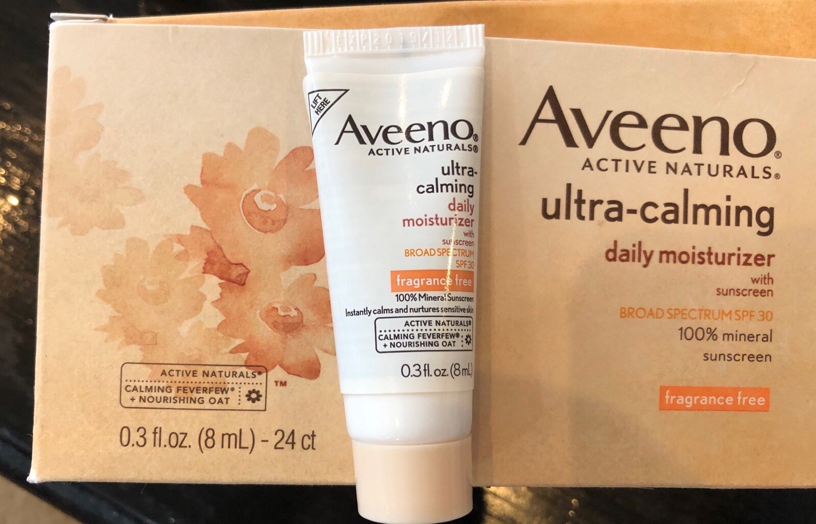 Aveeno Ultra Calming Daily Moisturizer SPF 30 Travel Size Lot Of 7