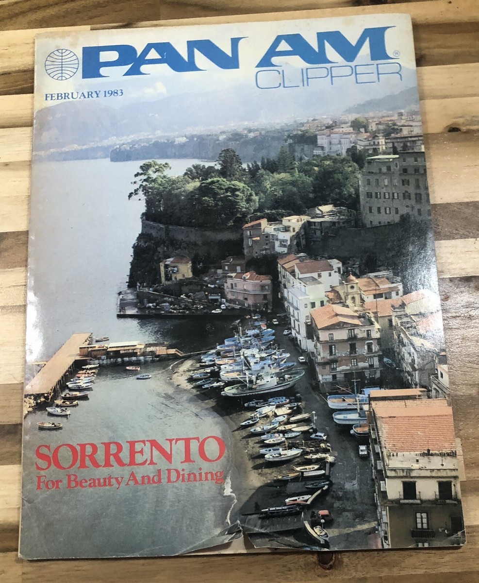 1983/1984 パンナム/PAN AM 機内誌「クリッパー/CLIPPER」 Vintage PAN AM Clipper Airlines Passenger in flight February