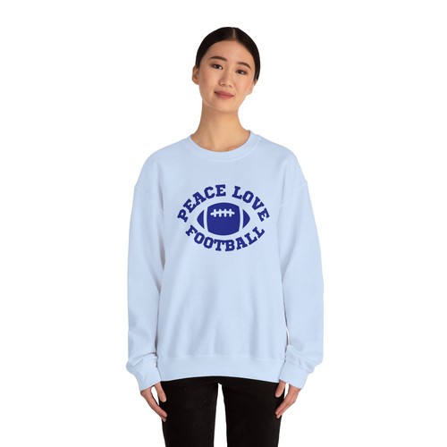 Peace Love Fußball Unisex Heavy Blend™ Sweatshirt mit Rundhalsausschnitt - Bild 6 von 20