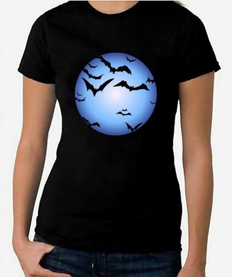 VOLLMOND & FLEDERMÄUSE DAMEN HALLOWEEN T-SHIRT - Kostüm Trick or Leckerbissen