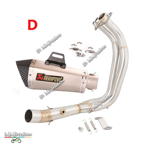YZF R7 For Yamaha MT-07 2021-2024 Full Exhaust System Header Pipe Silencer Tips - Picture 9 of 12