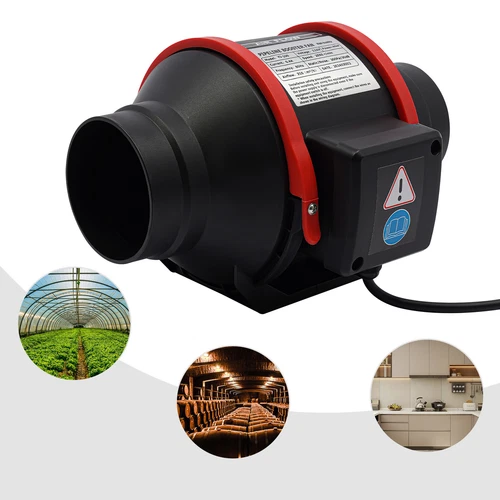 4In Multifunctional Powerful Mute Exhaust Fan Pipe Vent Exhaust Fan Duct 2550RPM - Picture 23 of 39