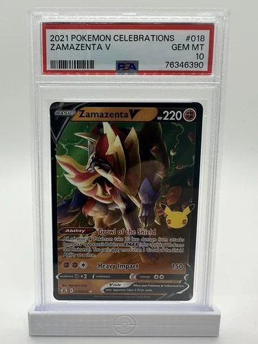 2021 Pokémon Zamazenta V 018/025 Celebrations GEM MT PSA 10