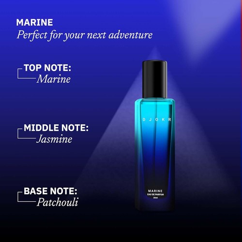 Djokr Marine Perfume For Men 20 ml | Eau De Parfum | Premium Luxury Long Lasting - Picture 3 of 6