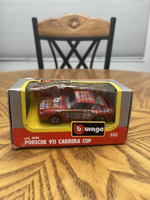 Porsche 911 Carrera CUP #4195 Burago 1:43 Brand New In The Box RARE $17 OBO  