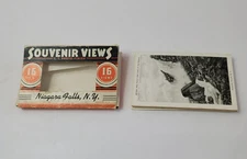 Vintage 1939 Black & White Miniature Photo Cards Niagara Falls New York 16 Views
