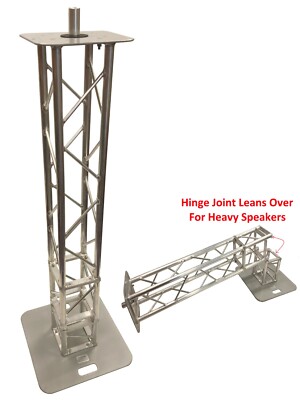 5ft DJ Lighting Aluminum 8x8'' Truss Light Weight Tilt Totem System/Speaker Mount
