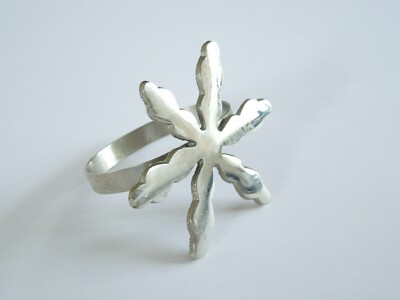 Napkin Ring Riviera Maison Metal Silver Tone 29.5 G / 6.5 X 5.5 Cm