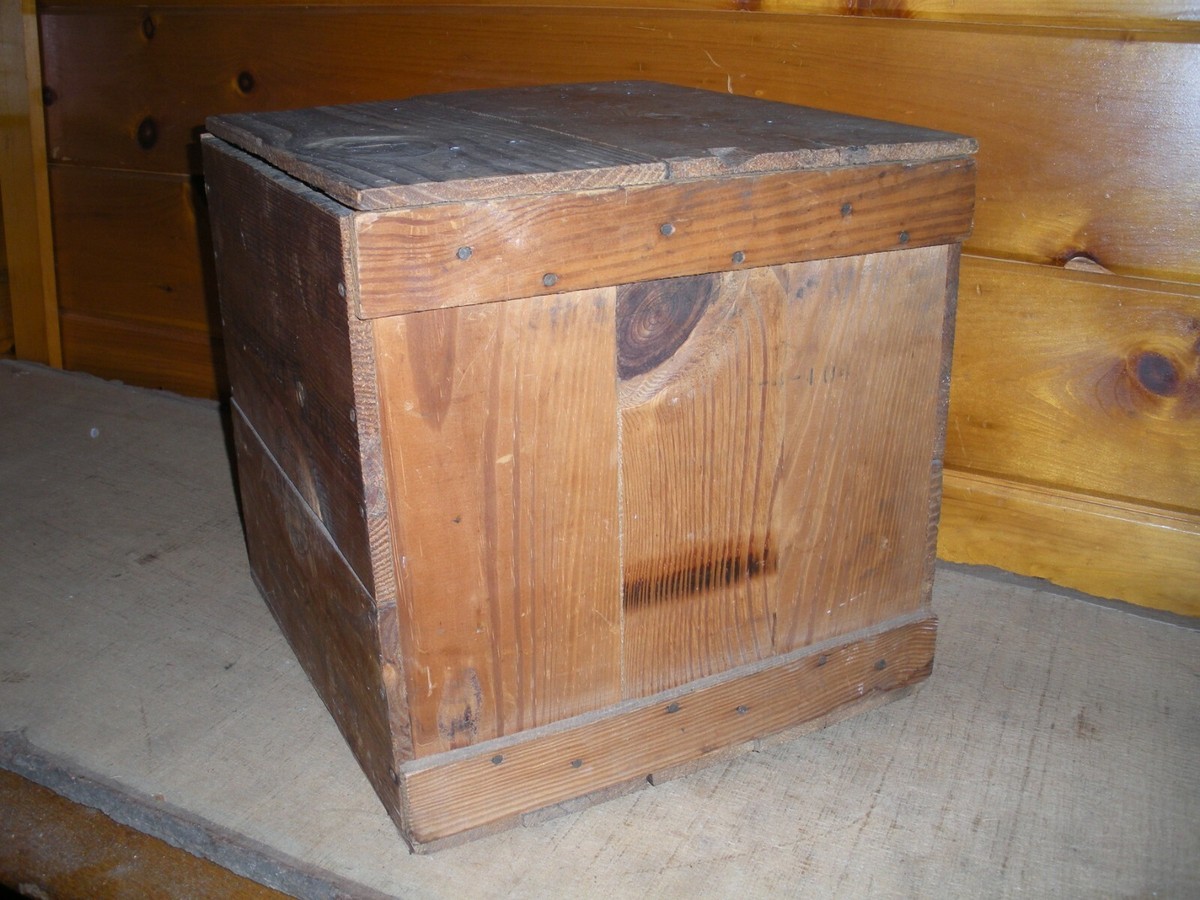Vintage Wooden ATLANTIC REFINING Company Grease Shipping Box