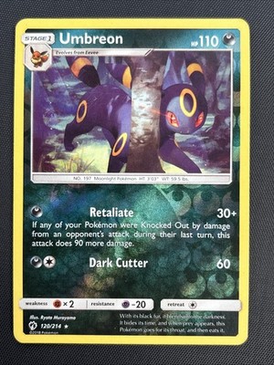 2018 Pokemon SM Lost Thunder 120/214 Umbreon Reverse