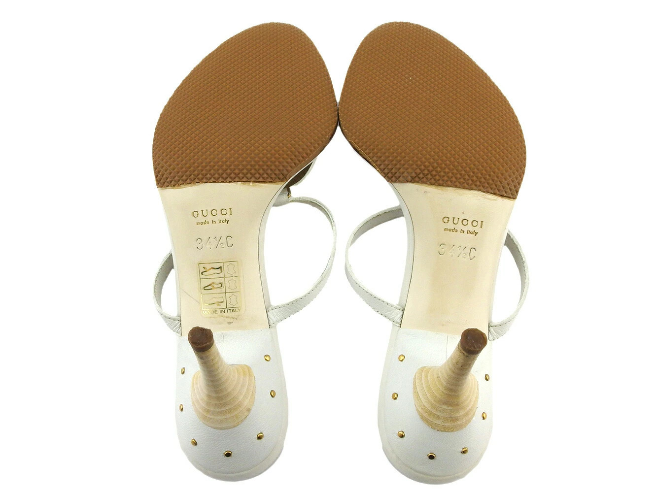 GUCCI Sandals Double G #34 Half C Interlocking G Mark White Beige GMen's Brand H thumbnail 7