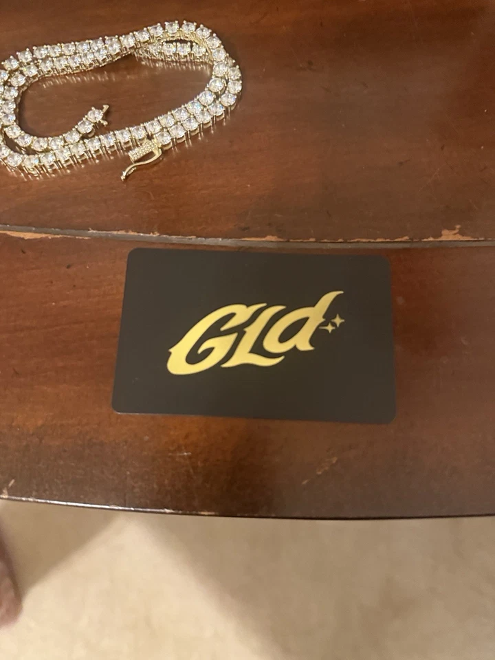 Cadena de tenis moissanita de 16 pulgadas 3 mm plata 925 chapada en oro blanco de 18 k Foto 4 de 4