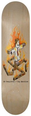 Toy Machine Ed Templeton Charred Cross 8.5 Skateboard Deck