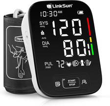 Blood Pressure Monitor with Extra Large Cuff, Automatic Upper Arm, Large LCD
