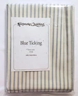 Keepsake Quilting 3 Yds BLUE TICKING Stripe Cotton Fabric 44"w #3186 NEW in Pkg.