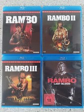 Rambo 1-3 UNCUT und Digital Remastered  &  Last Blood  auf 4 Blu- ray's