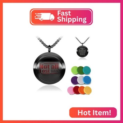 Aromatherapy Diffuser Necklace-Alphabet Essential Oil Necklace,Aromatherapy Diff
