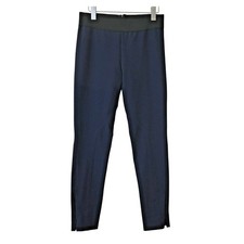 Stella McCartney Skinny Leg Moto Pants Size 44 US 8 Mid Rise Navy Blue Casual