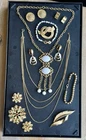 11 Pc VINTAGE GOLD TONE  COSTUME JEWELRY LOT DESIGNER Trifari Monet BSK  More