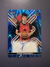 2022-23 Topps Finest OTE Tudor Somacescu Blue Raywave Auto Refractor  SP /150