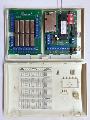 Visonic MCR-308 Wireless Interface Module With RL-8 Relay Output PCB