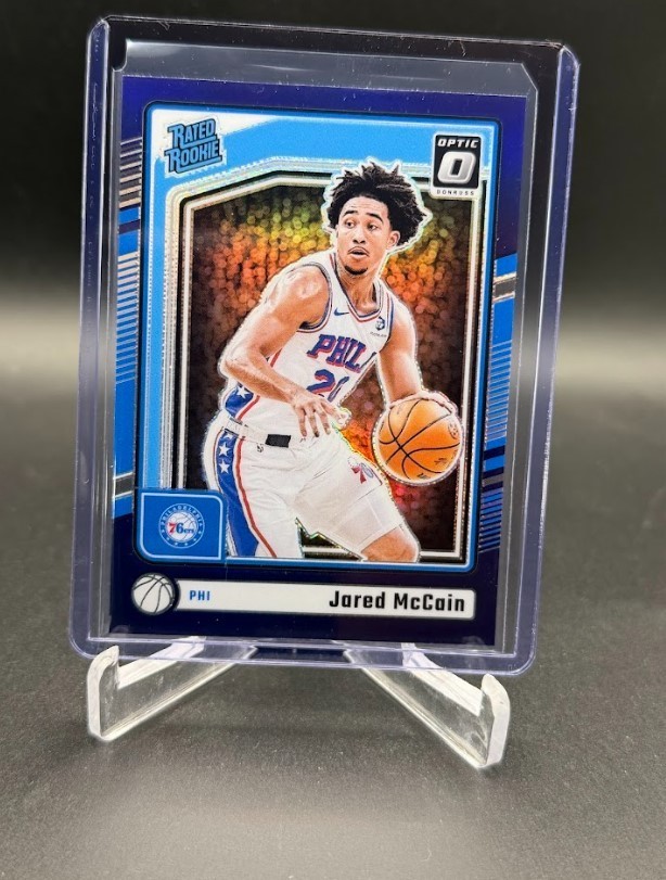 2024-25 Donruss Optic Jared McCain Rated Rookie Blue Velocity #270 RC