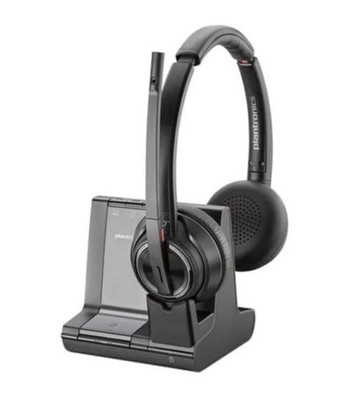 New Plantronics Poly Savi W8220 Wireless Bluetooth DECT Headset Microsoft Teams