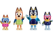 Bluey Figure 4-Pack, Family Beach Day 2.5-3 Inch, Bingo, Bandit and Chilli...