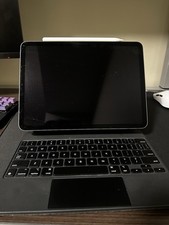 Apple iPad Tablet Silver with Magic Keyboard, Apple Pencil, Touch ID