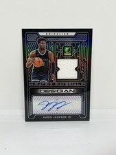 2021-22 Panini Obsidian Jaren Jackson Jr Matrix Materials Patch Auto Purple /35