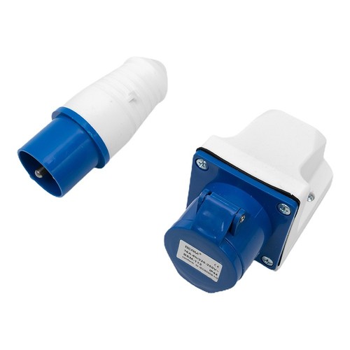 16A 3 Pin Industrial Socket IP44 Waterproof for Caravan and Camper Van - Afbeelding 9 van 12
