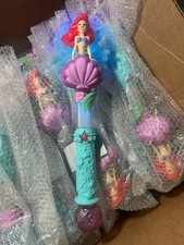 Disney Parks Ariel Light and Sound Bubble Wand The Little Mermaid ,OPEN BOX