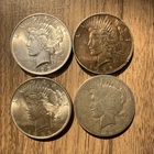 1923 Peace Silver Dollar $1 Circulated Business Strike Lot of 4