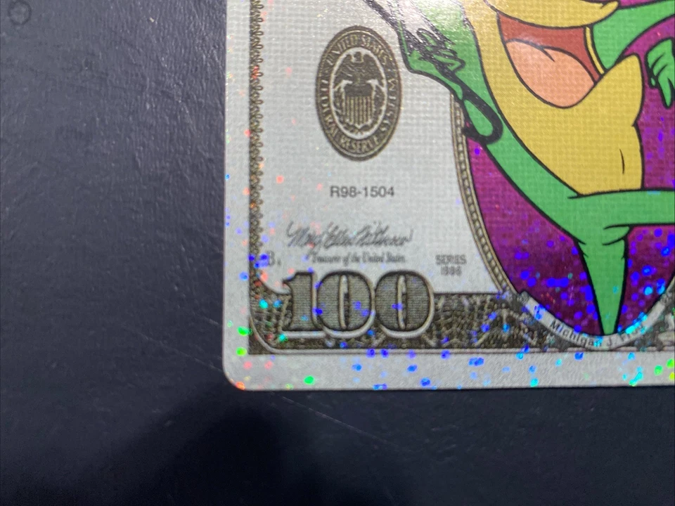 Looney Tunes Michigan J Frog Vending Machine Sticker 100 Dollar Bill - Image 2 of 4