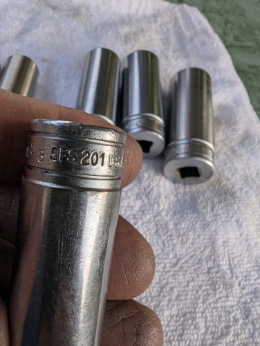 Snap-On 9-Piece 3/8" Drive 6-Point SAE Flank Drive® Deep Socket Set 5/16"-13/16" - Bild 10 von 23