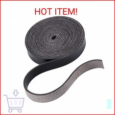 GORGECRAFT Leather Strap Strip 1/2 inch Wide 2M Long Leather Grain Black Belt Wr