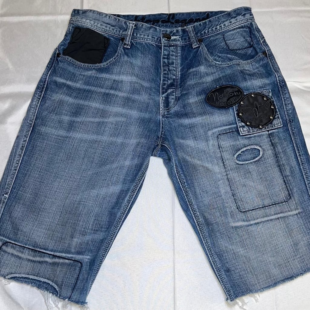 Parish Nation Blacktop Legends Patchwork Denim Jo… - image 1