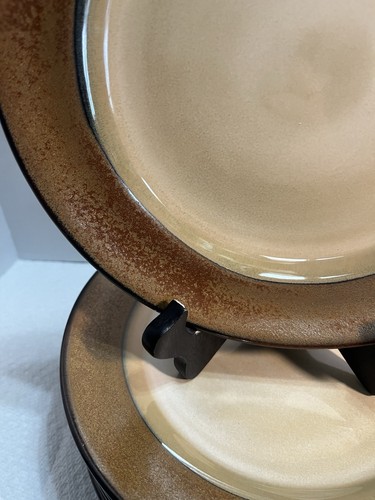 6 Mikasa Gourmet Basics Ava Gold Stoneware Lunch Plates 8 3/4 Nice 1997 - Picture 4 of 8