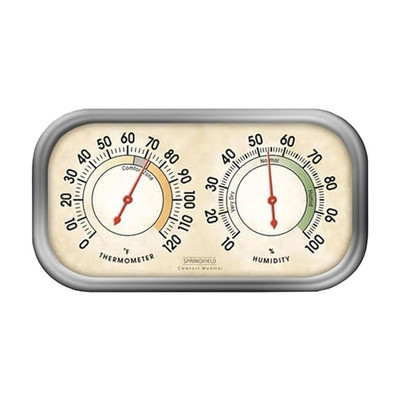 Humidity Meter & Indoor Thermometer - Analog Weather Station for Home